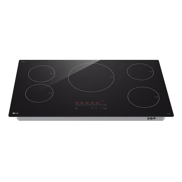 LG 36 in. 5 Elements Induction Cooktop in Black with Power Element and SmoothTouch Controls