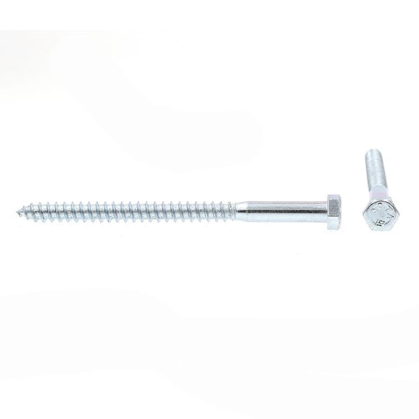 3/8 in Prime-Line 9056524 Hex Lag Screws 50-Pack X 5-1/2 in. A307 Grade A Zinc Plated Steel 