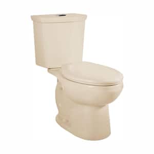 H2Option Tall Height 2-piece 0.92/1.28 GPF Dual Flush Elongated Toilet in Bone