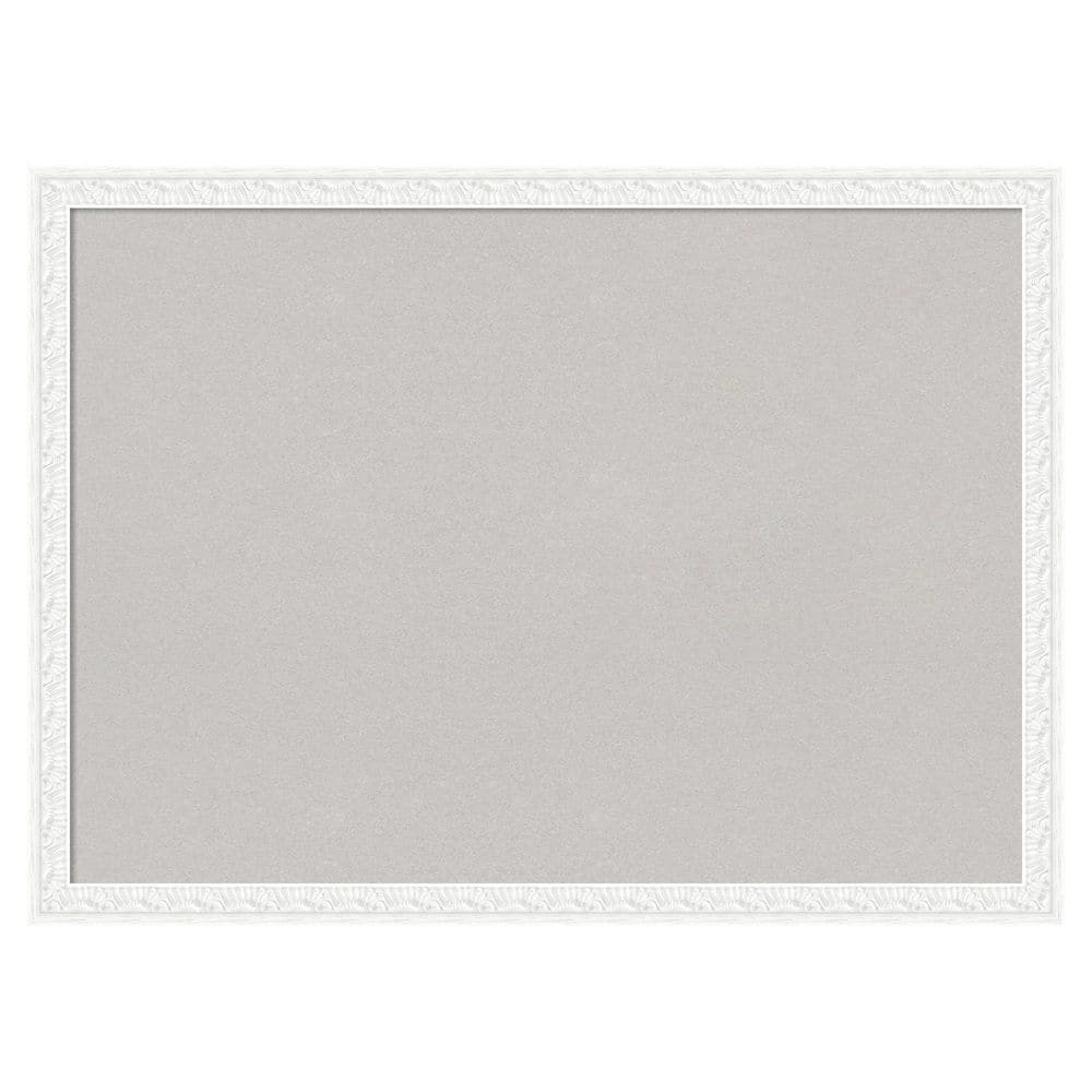 Bethany White 30 in. x 22 in. Wood Framed Grey Cork Memo Board price history on PriceWatchPro