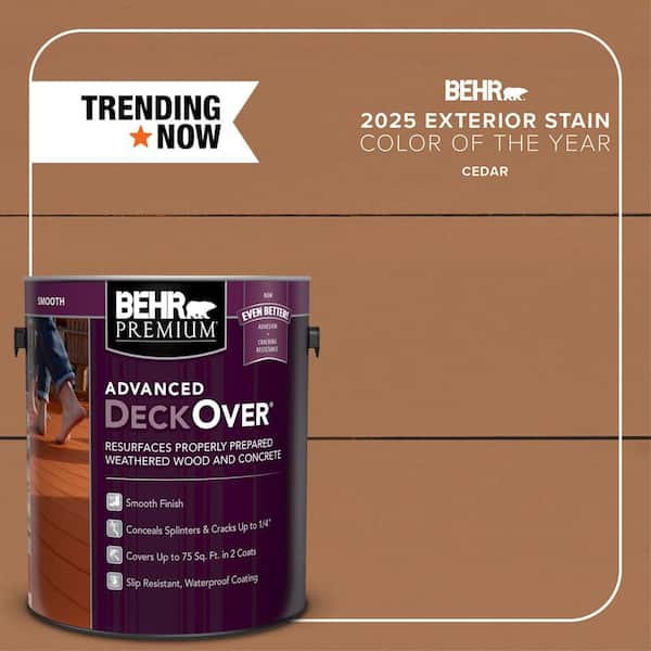 1 gal. #SC-146 Cedar Smooth Solid Color Exterior Wood and Concrete Coating