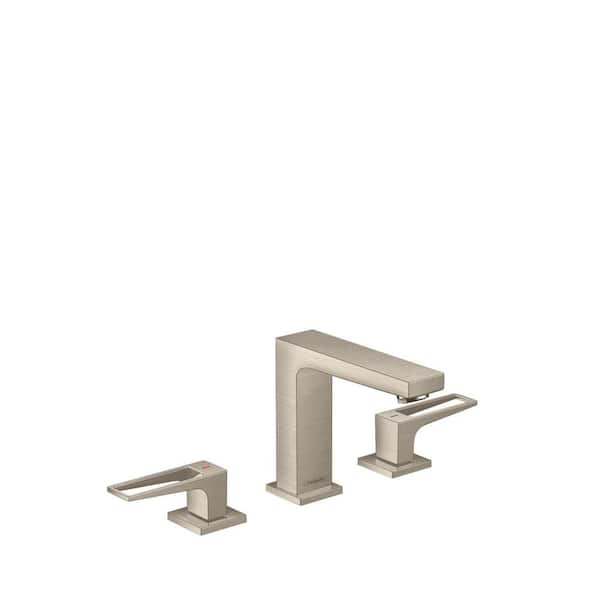 Hansgrohe Metropol 8 in. Widespread 2-Handle Bathroom Faucet in Brushed Nickel