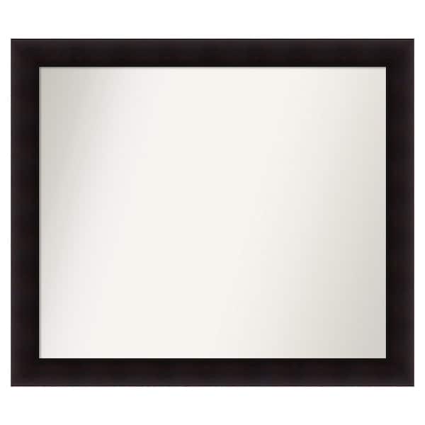Amanti Art Portico Espresso 43.75 in. x 37.75 in. Custom Non-Beveled Wood Framed Batthroom Vanity Wall Mirror