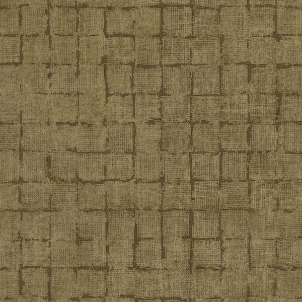 Advantage Blocks Checkered Brown Non Pasted Non Woven Wallpaper