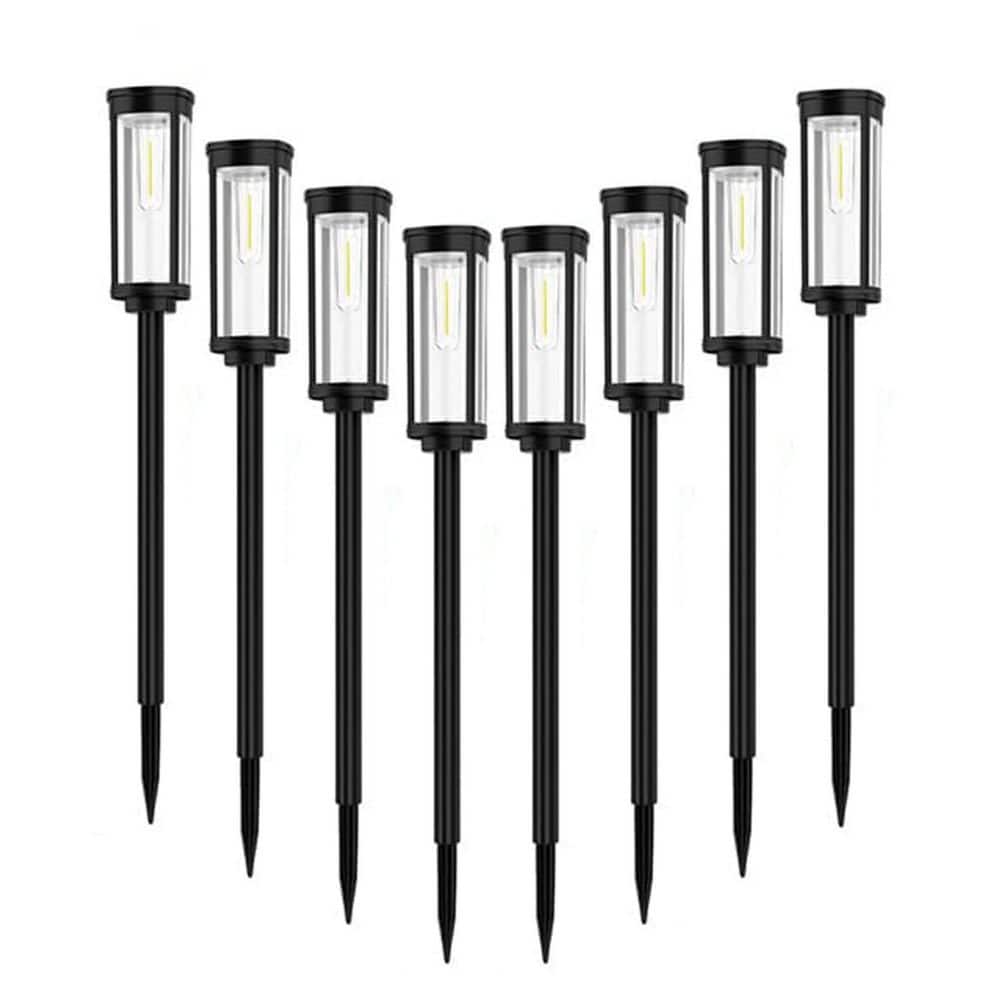 ＧＷセール‼️TOWN・LIGHT・デッドストック品‼️ Outdoor Solar-Powered Street Light, Cool White Light (8-Pack