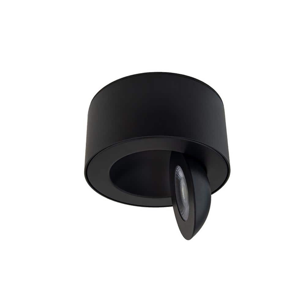 Black Aluminum 5" LED Indoor/Outdoor Flush Mount