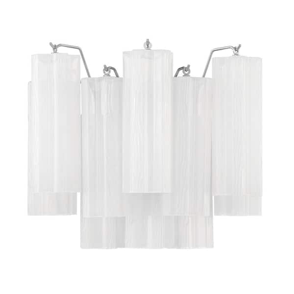 Crystorama Addis 2-Light Polished Chrome Wall Mount