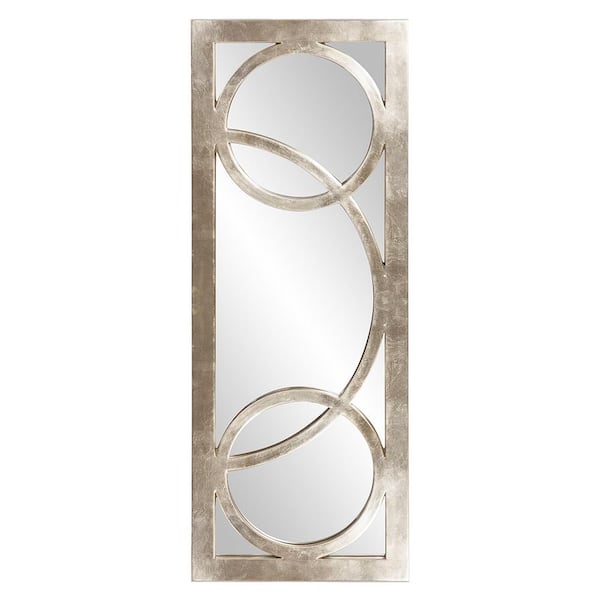 Marley Forrest Medium Rectangle Silver Contemporary Mirror (38 in. H x 15 in. W)