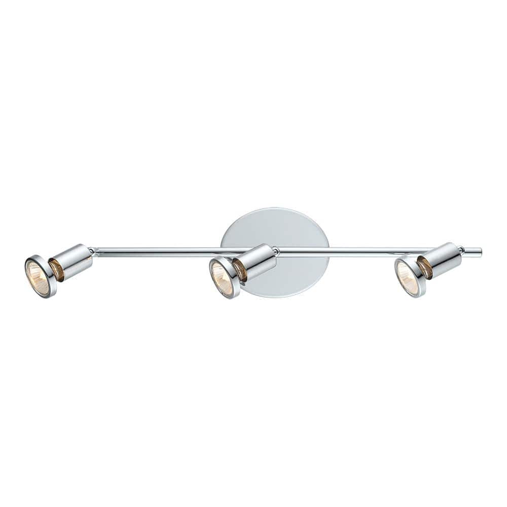 Buzz 2 1.7 ft. 3-Light Chrome Track Lighting Kit