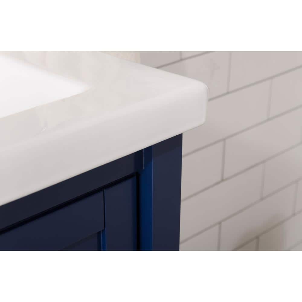 24" Blue Poplar and MDF Freestanding Sink Vanity
