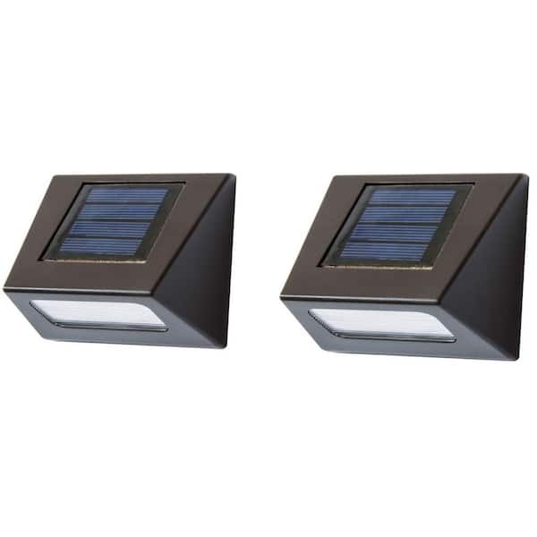 Deck Impressions - Solar Powered Brown Downcast Deck Light (2-Pack)