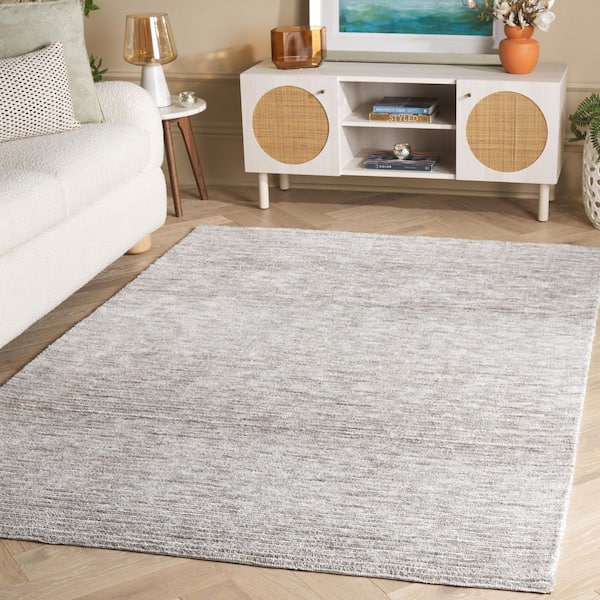 Audrey 5 ft. x 7 ft. Light Gray/Ivory Parallel Striped Area Rug