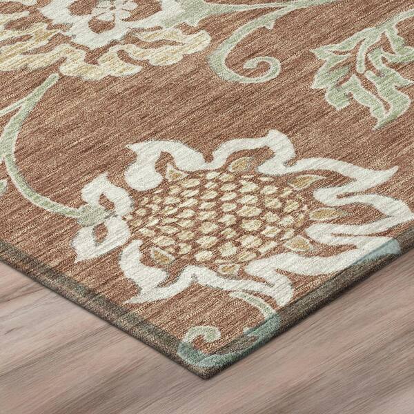 Chantille Machine Washable Indoor/Outdoor Abstract ACN3170 Rust 5 ft. x 7 ft. 6 in. Area Rug
