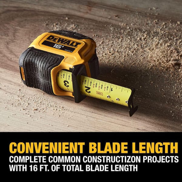 DEWALT - 16 ft. x 1-1/8 in. Tape Measure with Finger Brake