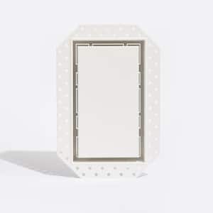 Flush Wall Vent Luxe 4 in. W. x 10 in. - White