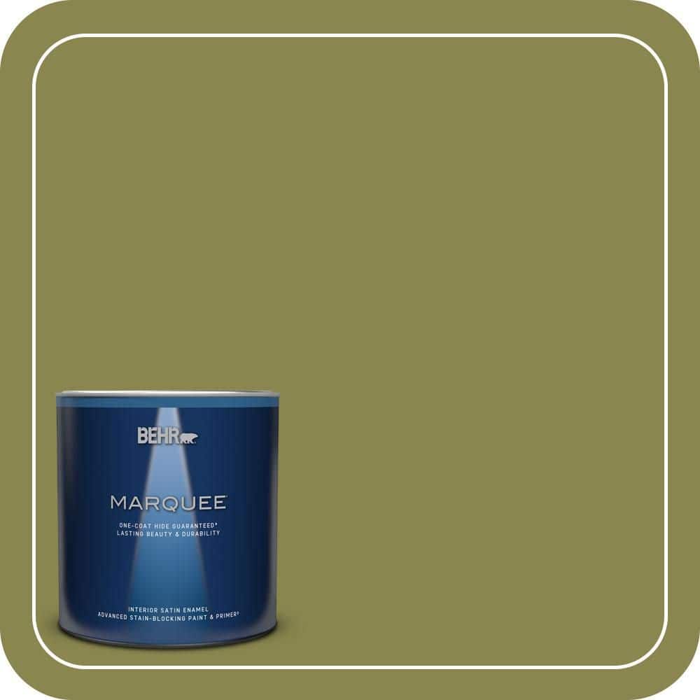 1 qt. #T15-18 Snap Pea Green Satin Enamel Interior Paint & Primer price history on PriceWatchPro