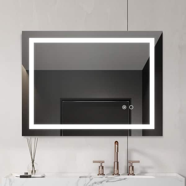 Atomi fog resistant led store shower mirror