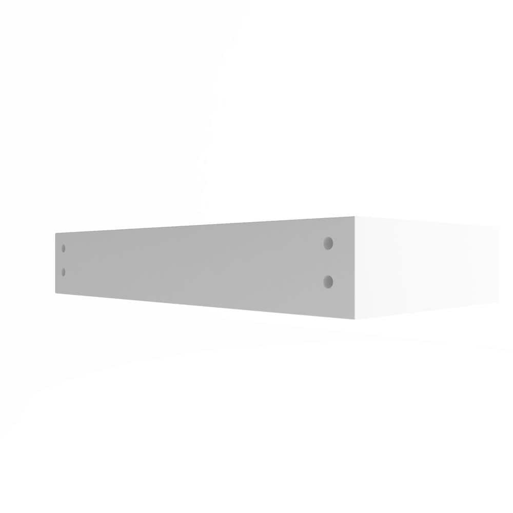 Pyramid 36" Matte White Solid Surface Wall-Mount Bathroom Sink