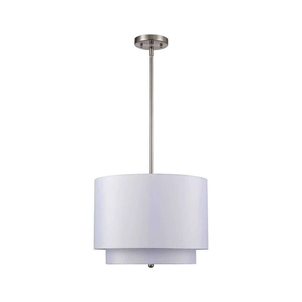Bel Air Lighting Schiffer 15 in. 3-Light Brushed Nickel