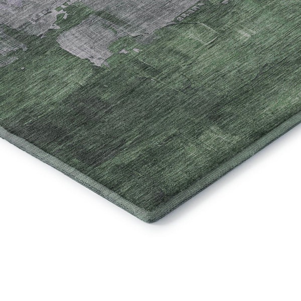 Mayfield Premium Machine Washable Abstract AMF1473 Lavender 10 ft. x 14 ft. Area Rug