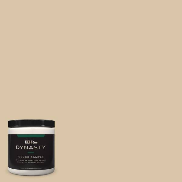 BEHR DYNASTY 8 oz. #MQ2-23 Almond Butter One-Coat Hide Semi-Gloss ...