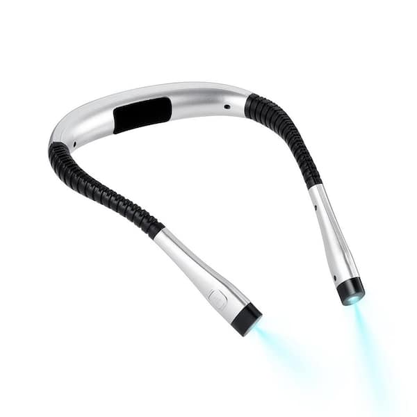 Multifunction Neck Light, 60 Lumens Wearable Reading Light, Rechargeable Dual LED for Low-Light Hands-Free Use
