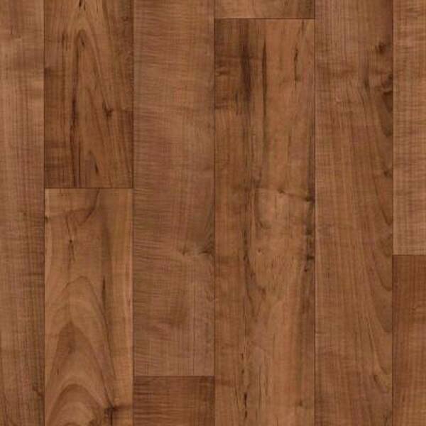 Armstrong Take Home Sample - Bayside Heartland Timber Walnut Vinyl Sheet Flooring - 6 in. x 9 in.