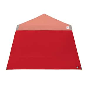 10 ft. Red Sidewall, Zipper-Free, Fits E-Z UP 10 ft. x 10 ft. Angle Leg Shelter (Not Included)