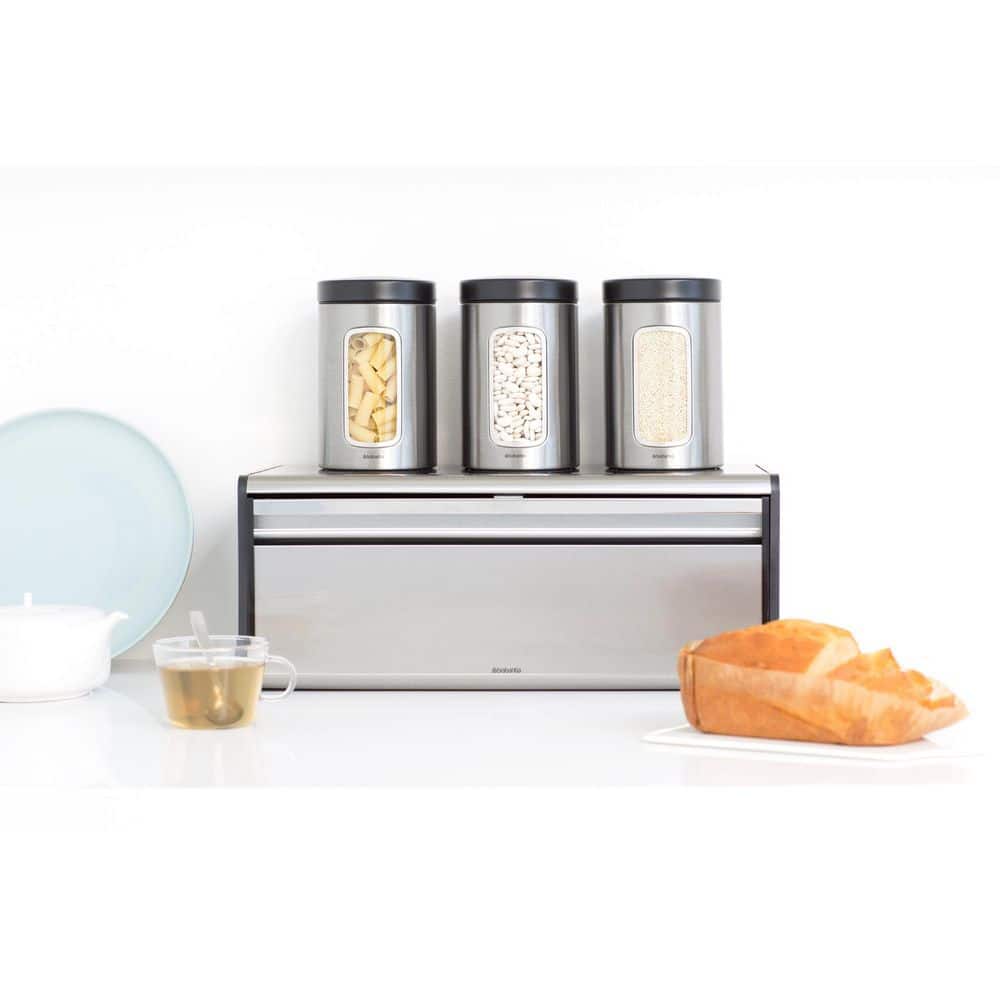 Matte Steel Fingerprint Proof Fall Front Bread Box