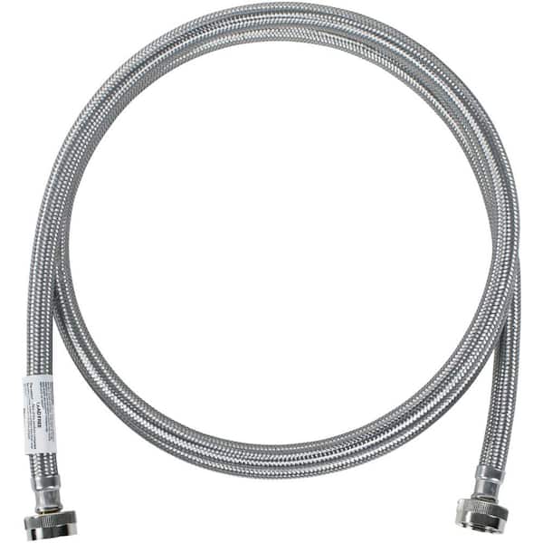 CERTIFIED APPLIANCE ACCESSORIES 8 ft. Braided Stainless Steel Washing Machine Hose