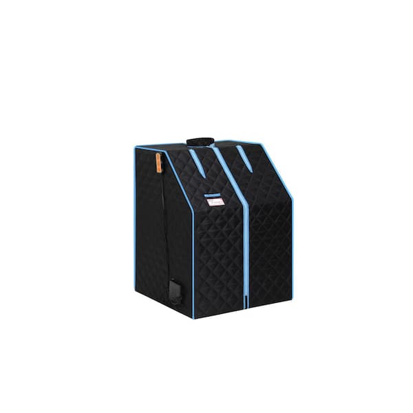 Flynama 1-Person Indoor Portable Half Body Black Infrared Sauna Tent