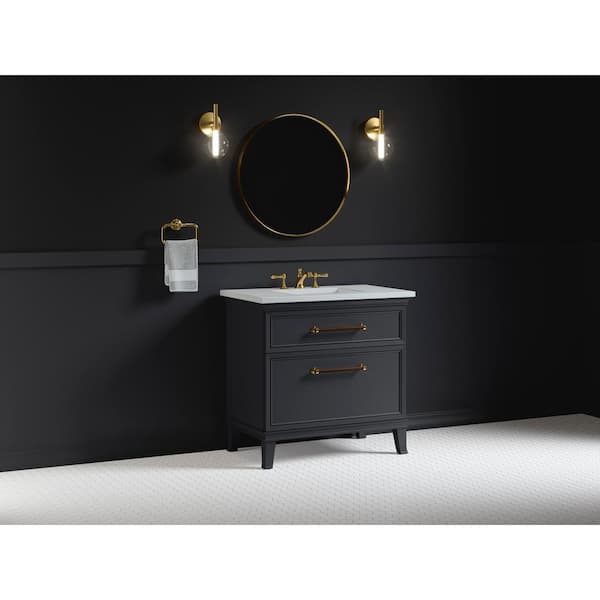 KOHLER Artifacts 60 in. W x 21.9 in. D x 34.5 in. H Bathroom Vanity Cabinet without Top in Slate Grey