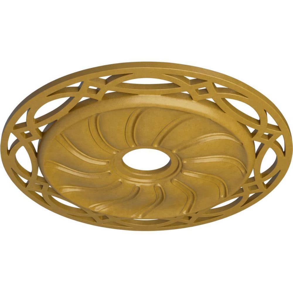 Iridescent Gold Decorative Ceiling Medallion