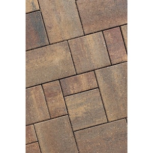 Reno 9.875 in. x 4.875 in. x 2.375 in. Rectangle Beechwood Concrete Paver Sample (1-Piece)