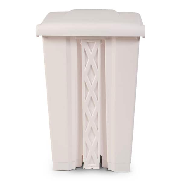 Lavex 40 Gallon White Corrugated Cardboard Trash and Recycling Container -  10/Bundle