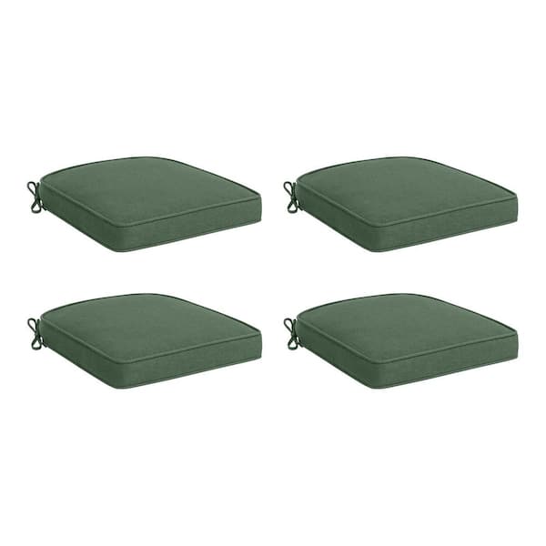 Hampton Bay 20 in. W x 20 in. D Cushionguard Universal Outdoor Seat Pad in Endive (Set of 4)