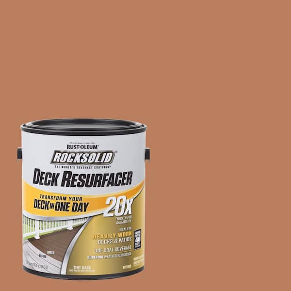 Rust-Oleum RockSolid 1 Gal. Cedarstone Exterior 20X Deck Resurfacer