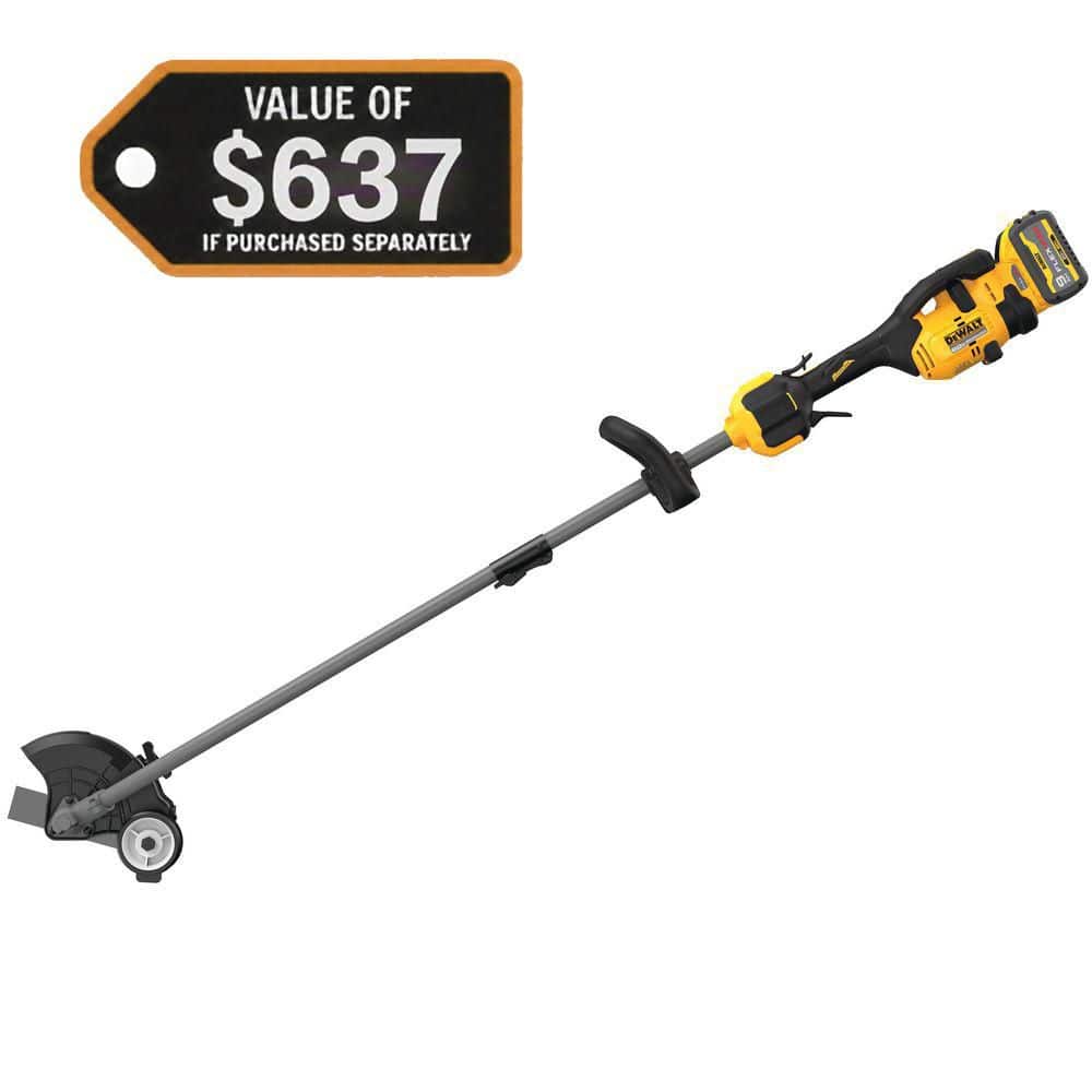 DEWALT FLEXVOLT 60V MAX 7.5 in. Cordless Battery Powered Attachment Capable Edger Kit with (1) FLEXVOLT 3 Ah Battery