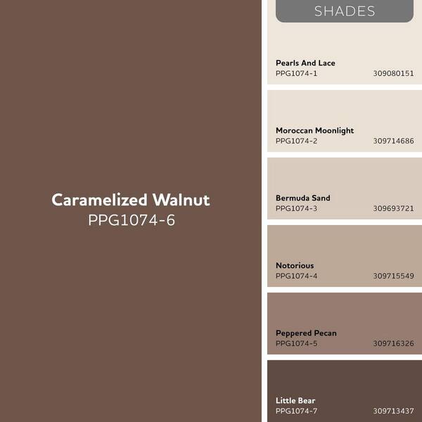 Glidden Essentials 5 gal. PPG1074-6 Caramelized Walnut Satin