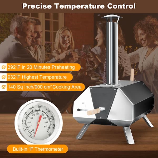 Liquid temperature probe Charcoal Grill Metal Temperature Tester Pizza Oven