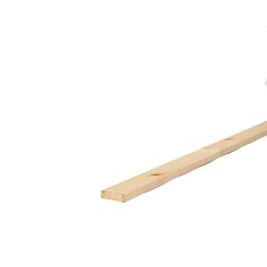 1 In X 2 In X 8 Ft Premium Kiln Dried Square Edge Whitewood Common Board The Home Depot