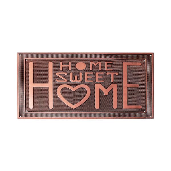 A1 Home Collections A1HC Copper 24 in x 39 in Rubber Pin Non-Slip Backing Welcome Durable Doormat for Outdoor Entrance