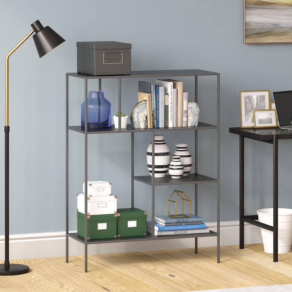 Gunmetal Gray 48" Steel Rectangular Étagère