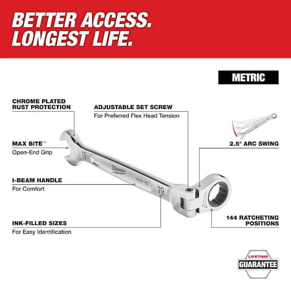 みっきー Milwaukee Mechanics Tool Set with SAE and Metric 144-Position Flex