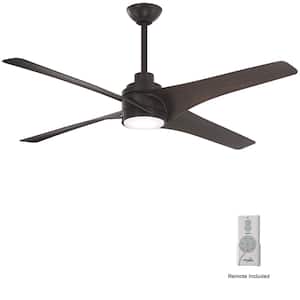 Swept 56 in. Integrated LED Indoor Kocoa Ceiling Fan with Light with Remote Control
