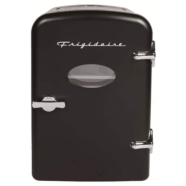 12 in. 1 cu. ft. 9-Can Retro Mini Refrigerator in Black