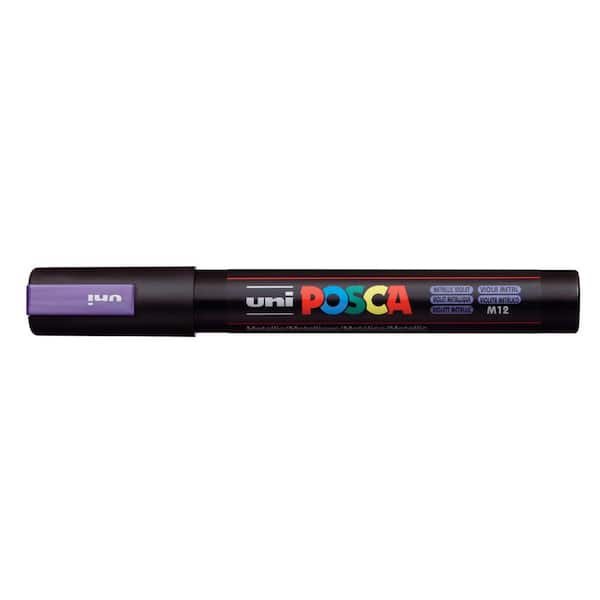 POSCA PC-5M Medium Bullet Paint Marker, Metallic Violet 076912 - The Home  Depot