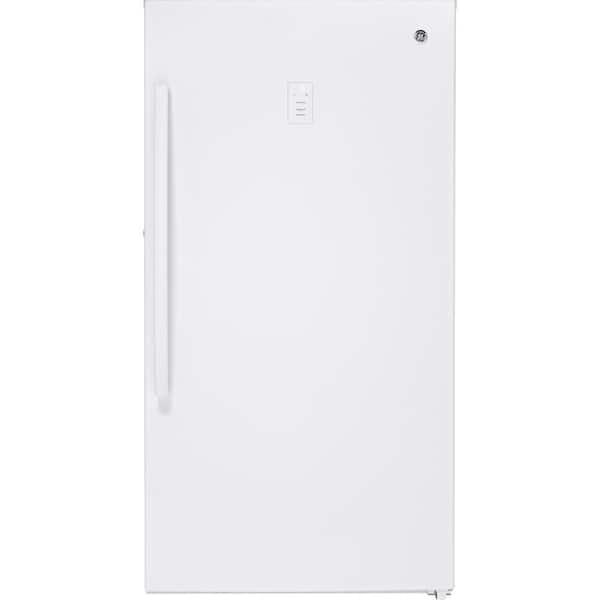 GE Garage Ready 17.3 cu. ft. Frost-Free Upright Freezer in White, ENERGY STAR