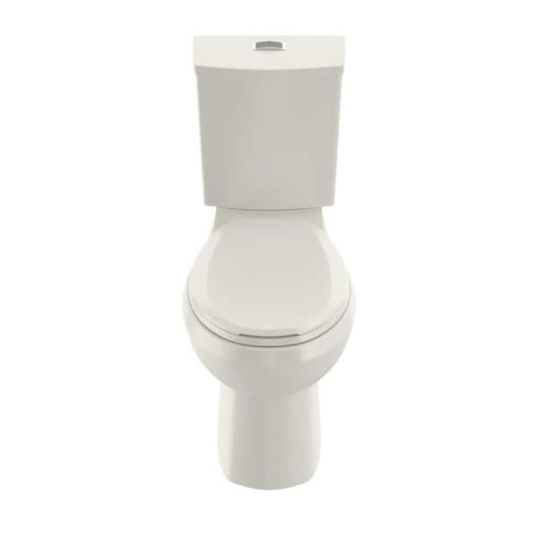 Photo 1 of Cadet 3 Tall Height 2-Piece 1.0/1.6 GPF Dual Flush Round Toilet with Slow Close Seat in White