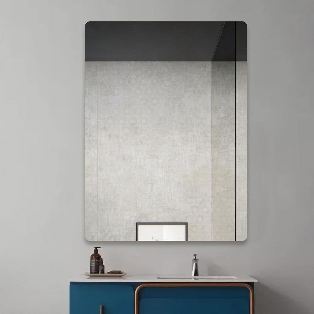 Barnard 19" x 27" Frameless Rectangular Bathroom Vanity Mirror